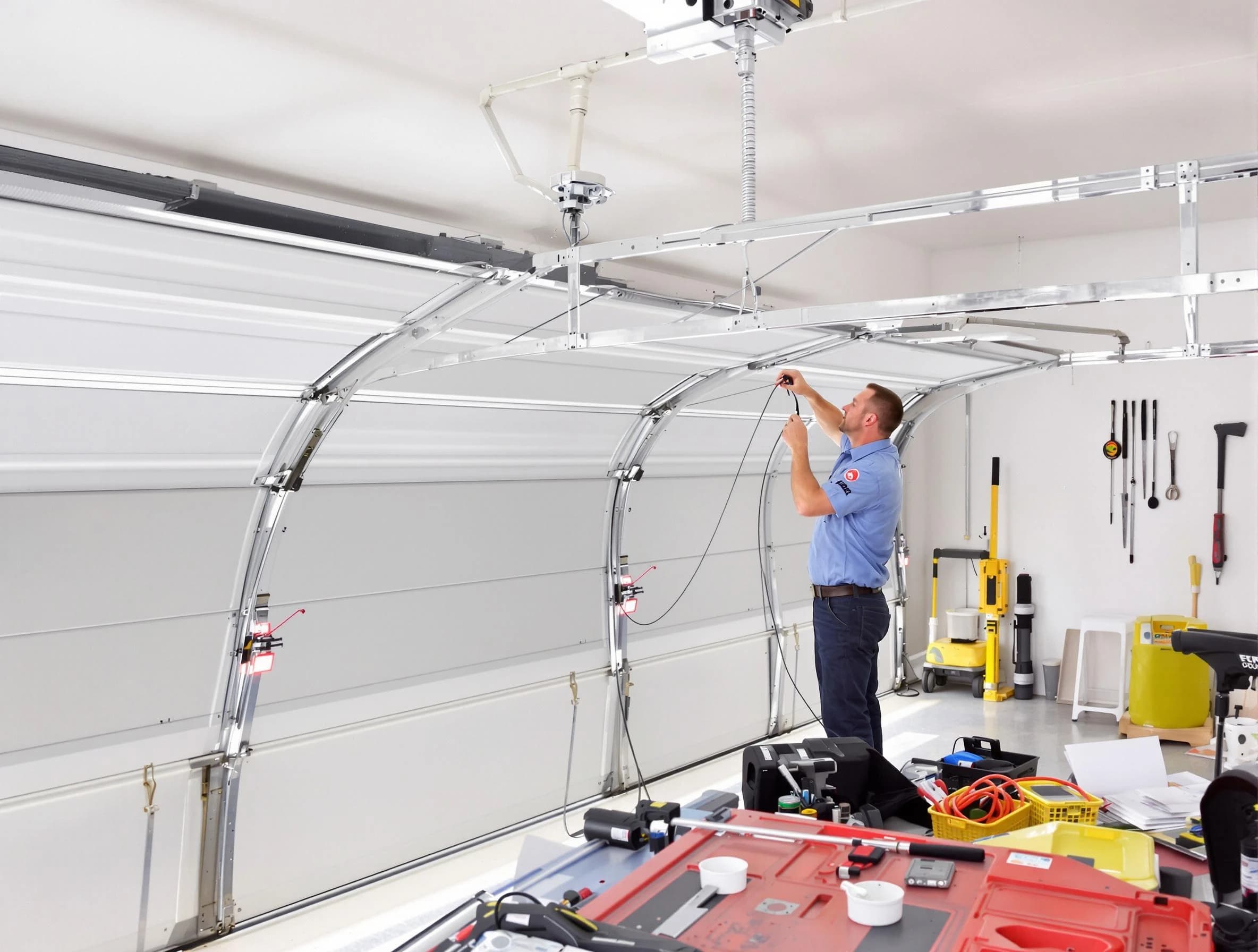 Garage door cable repair service by Oakmont Garage Door Repair in Oakmont