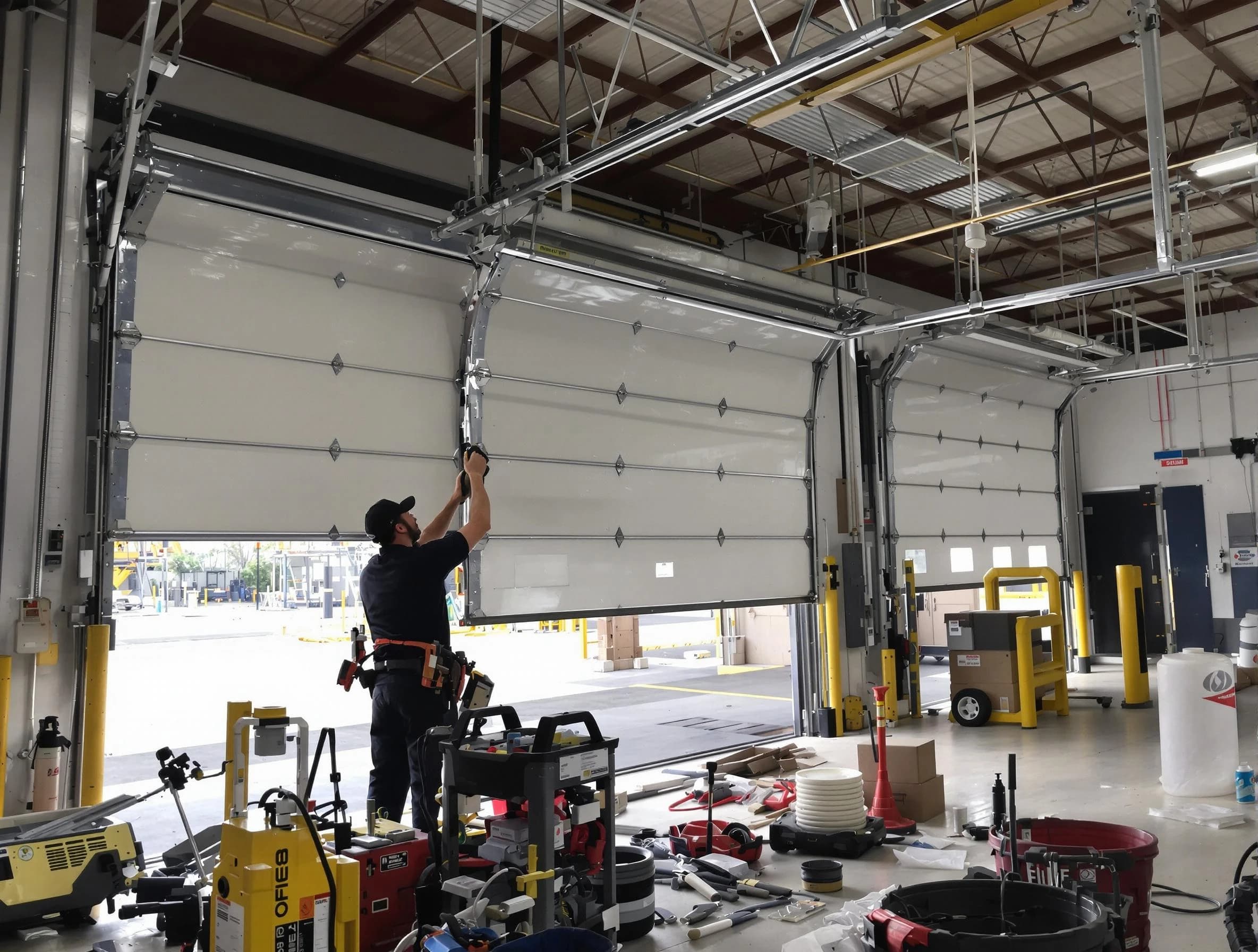Oakmont Garage Door Repair technician performing commercial garage door repair in Oakmont