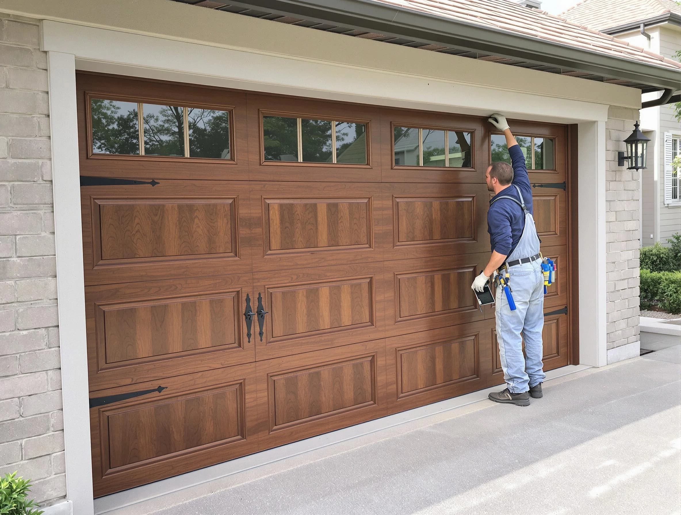 Custom garage door showcase by Oakmont Garage Door Repair in Oakmont