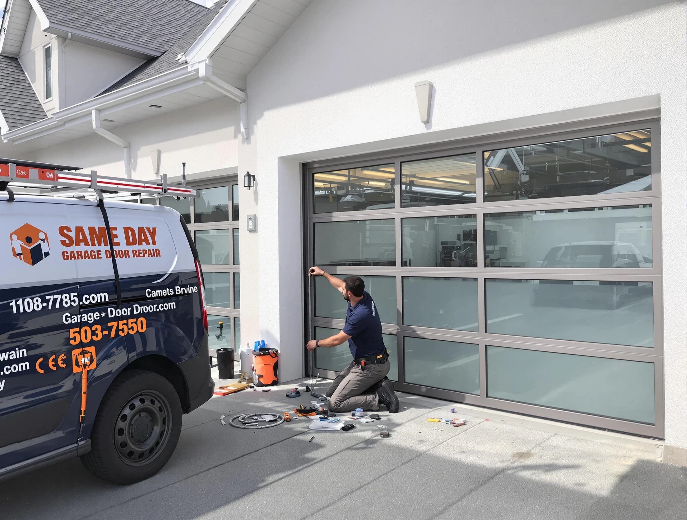 Same-day garage door repair service by Oakmont Garage Door Repair in Oakmont