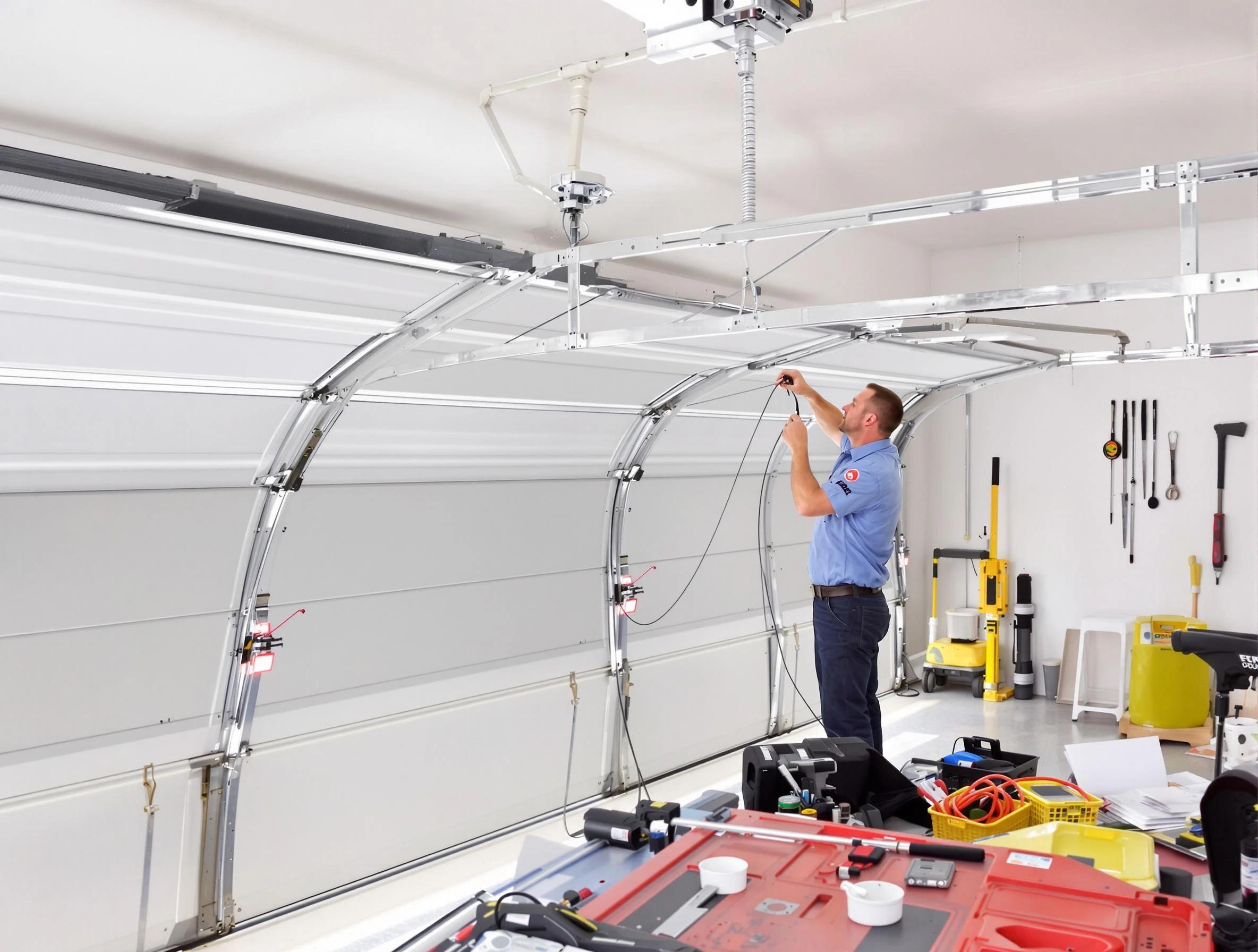 Garage door cable repair service by Oakmont Garage Door Repair in Oakmont