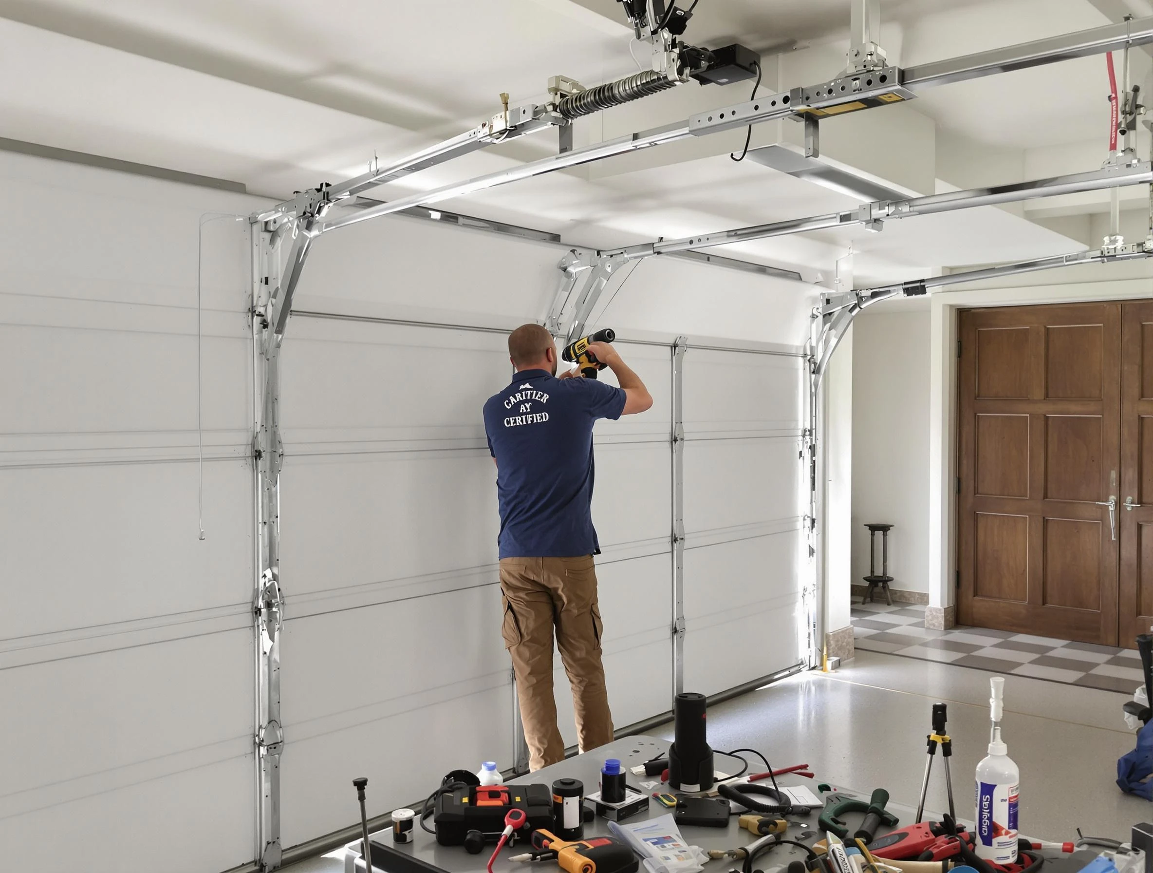 Oakmont Garage Door Repair certified technician performing precision garage door repair in Oakmont