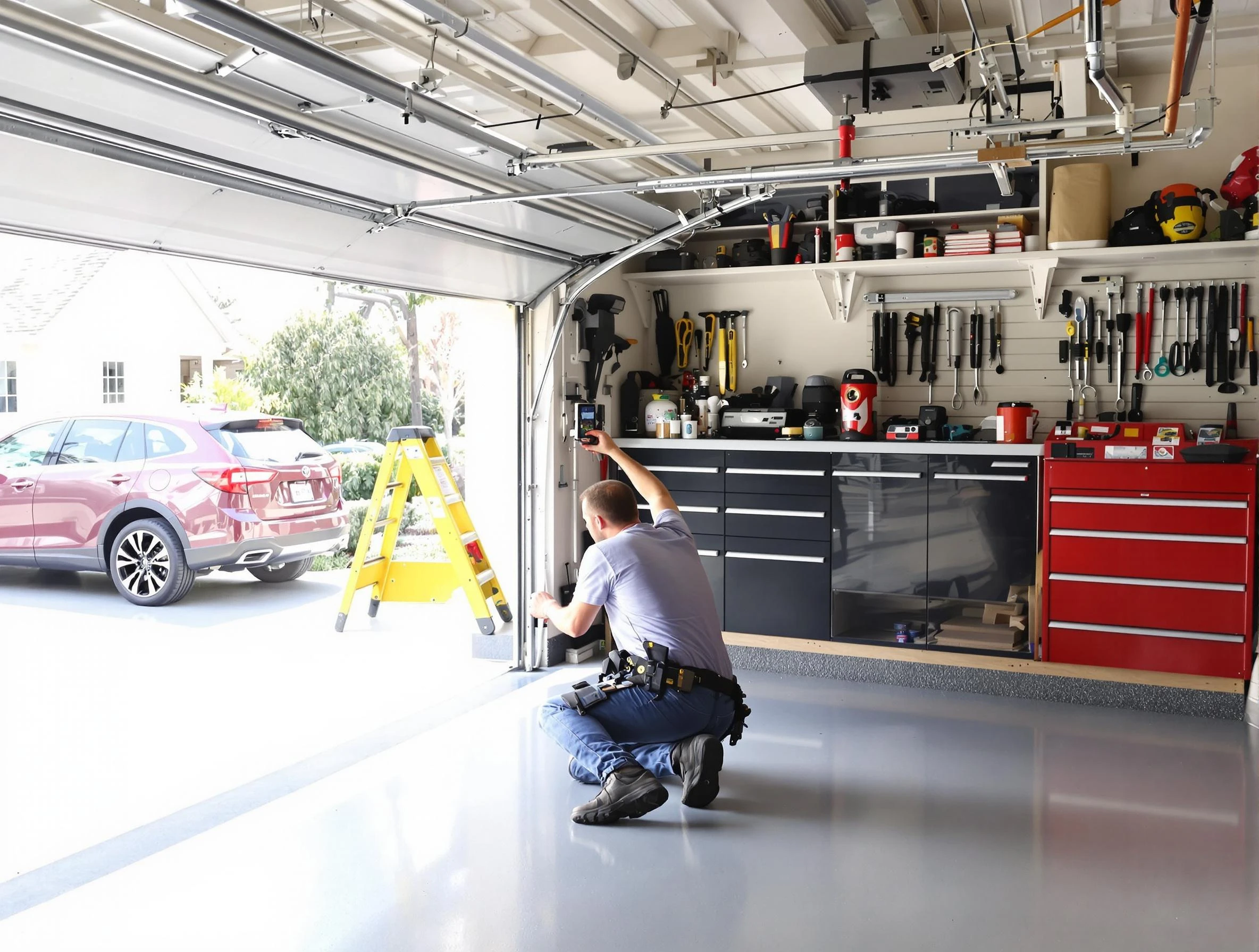 Local garage door repair service by Oakmont Garage Door Repair in Oakmont