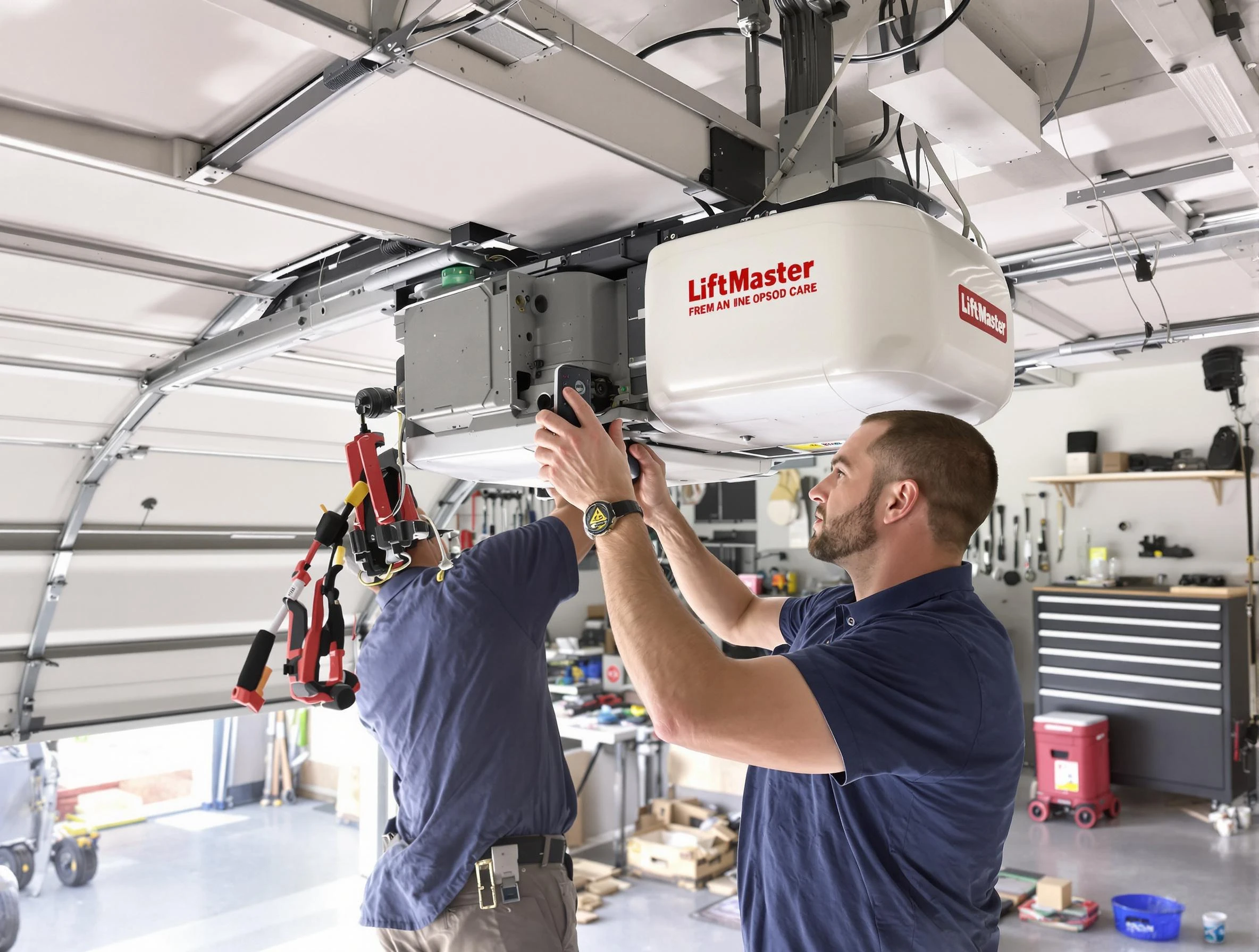 Oakmont Garage Door Repair technician performing advanced diagnostics on garage opener in Oakmont